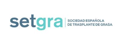 Este es el logotipo de la Sociedad Española de Trasplante de Grasa (SETGRA).