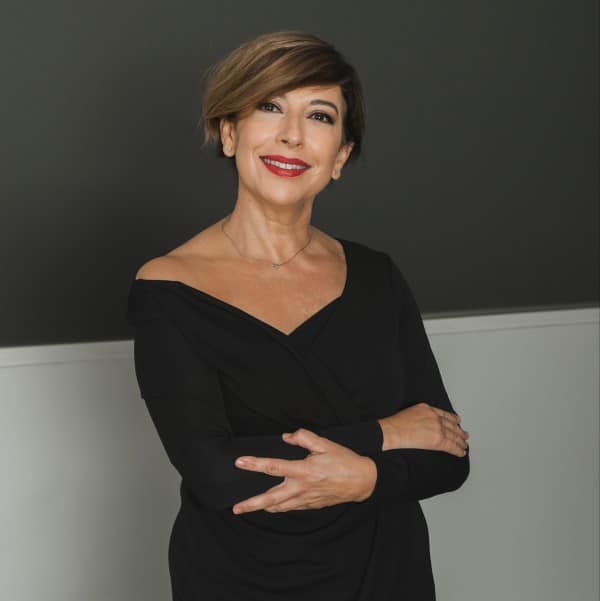 "Smiling patient after a cosmetic treatment in Marbella, Spain."